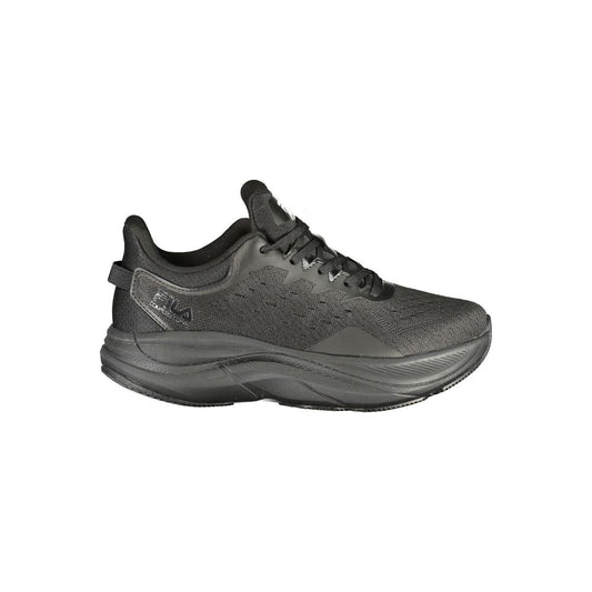 Black Polyester Women Sneaker