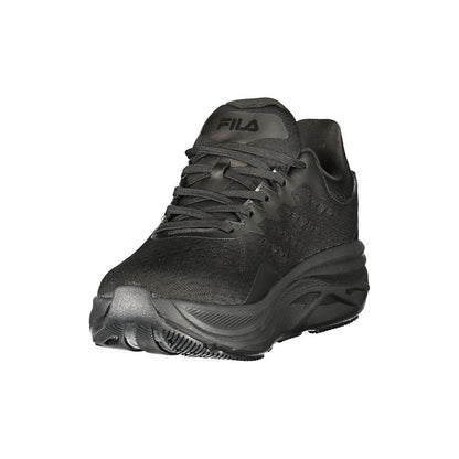 Black Polyester Women Sneaker