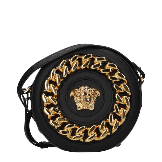 Black Leather Crossbody Bag