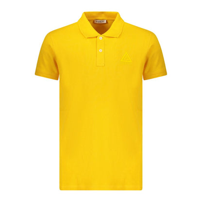 Yellow Cotton Mens Polo Shirt