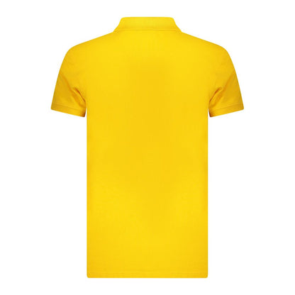 Yellow Cotton Mens Polo Shirt