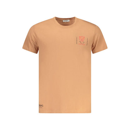 Marrone Cotton Men T-Shirt