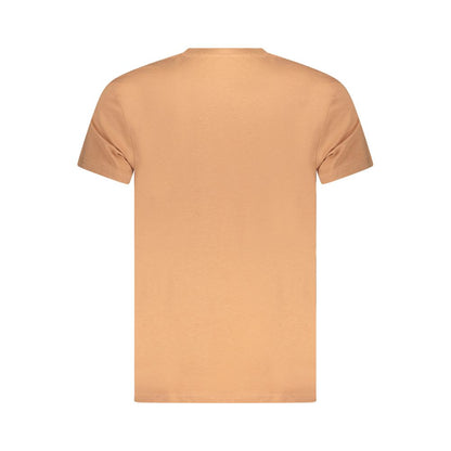 Marrone Cotton Men T-Shirt