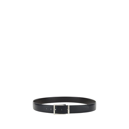 Black Calf Leather Bos Taurus Belt