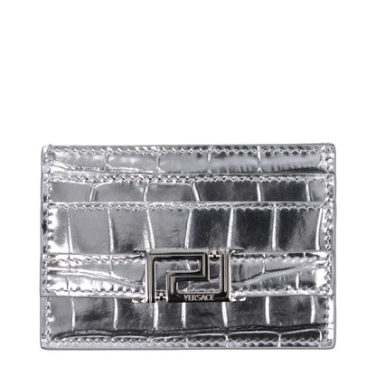 Gray Leather Cardholder