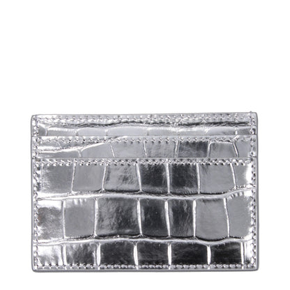 Gray Leather Cardholder