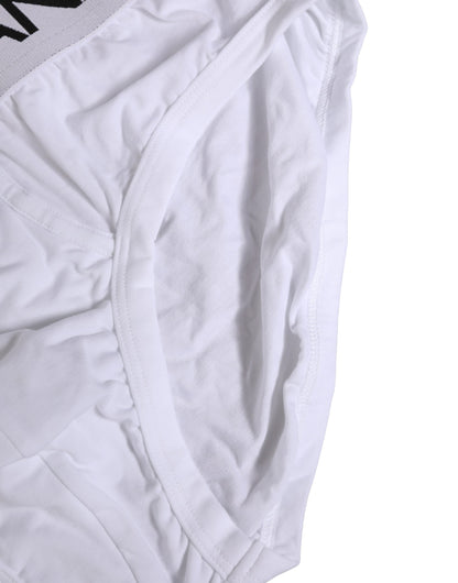 White Cotton Stretch Brando Brief Underwear