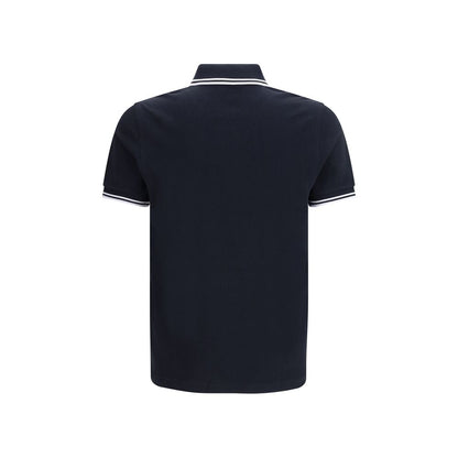 Blue Cotton Polo Shirt