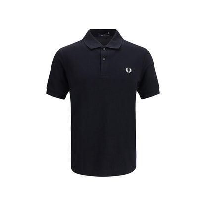 Black Cotton Polo Shirt