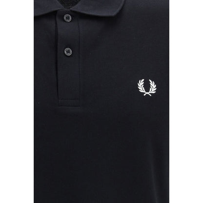 Black Cotton Polo Shirt