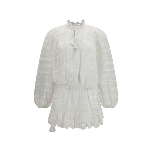 White Cotton Casual Dress