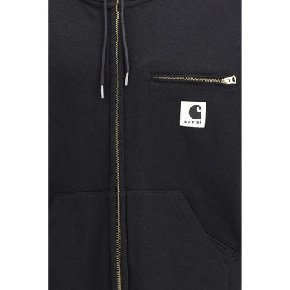 Black Cotton Sweatshirt