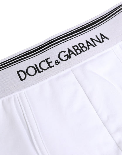 White Logo Waistband Cotton Boxer Underwear