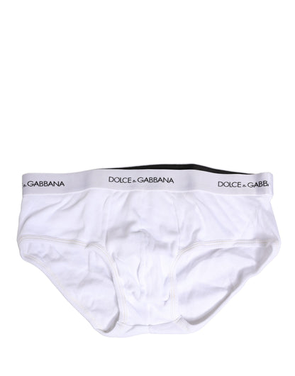 White Logo Waistband Men Brando Brief Underwear
