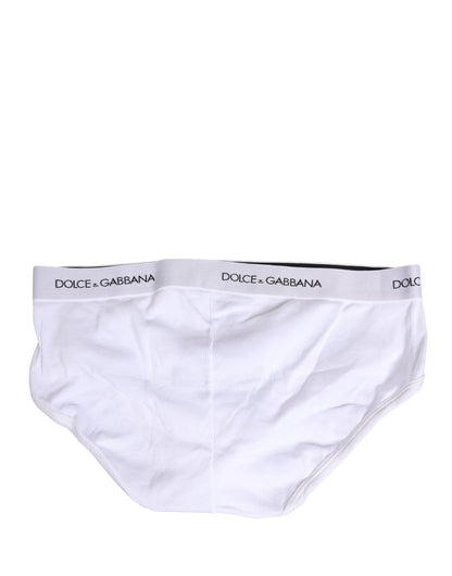 White Logo Waistband Men Brando Brief Underwear