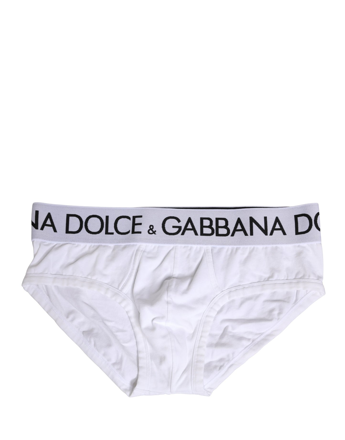White Cotton Stretch Regular Brief Underwear