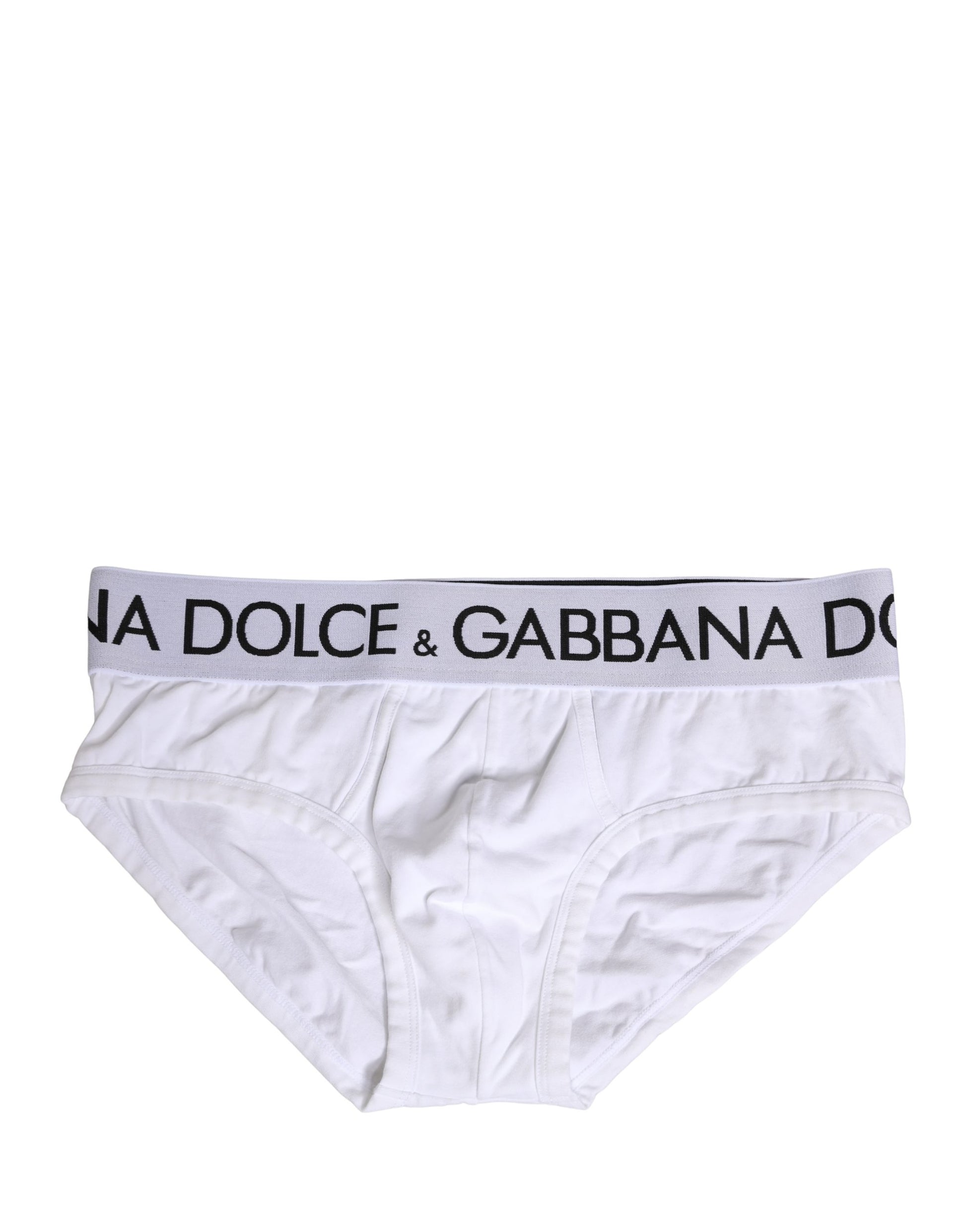 White Cotton Stretch Regular Brief Underwear