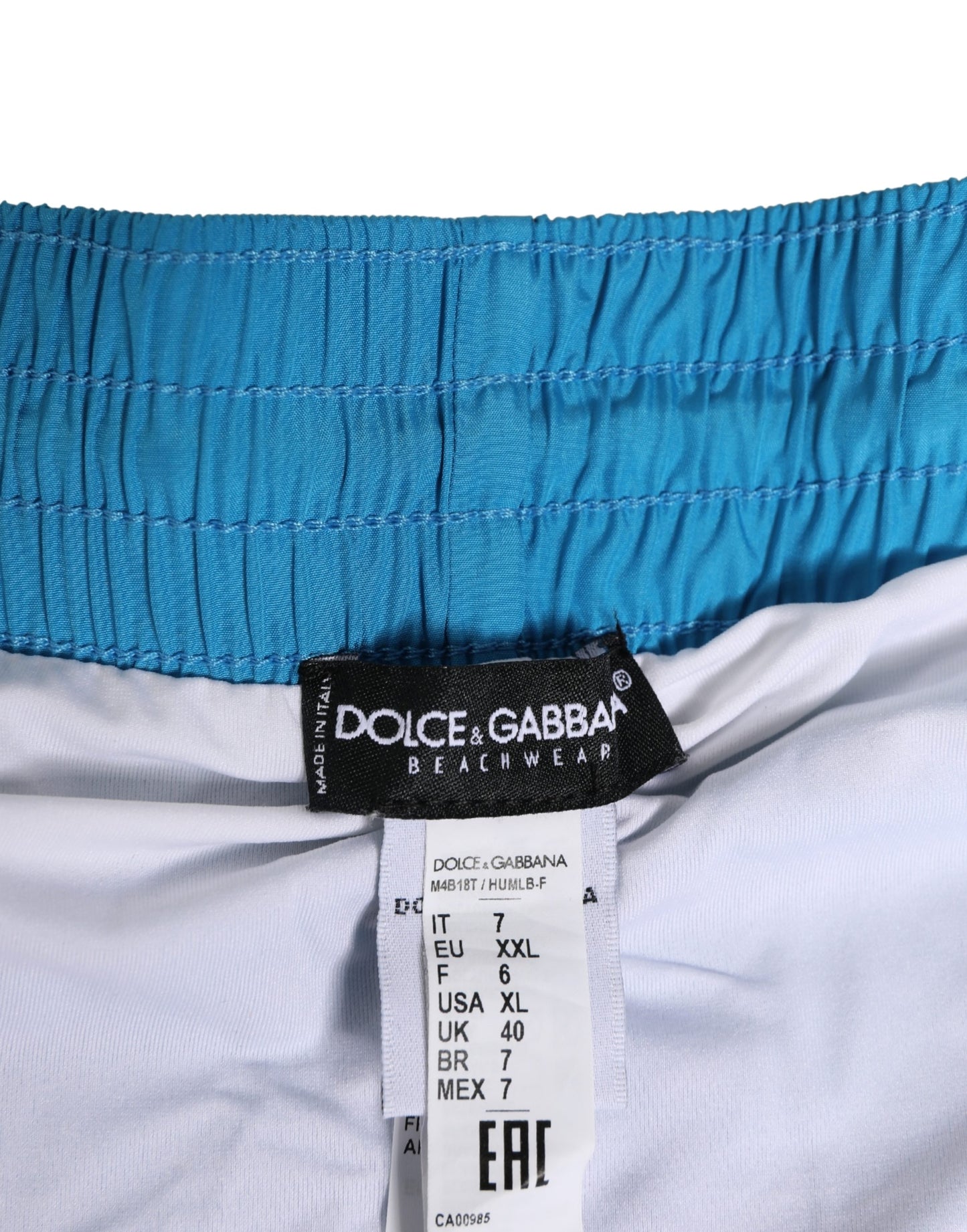 Blue Polyester Beachwear Men Shorts Swimwear
