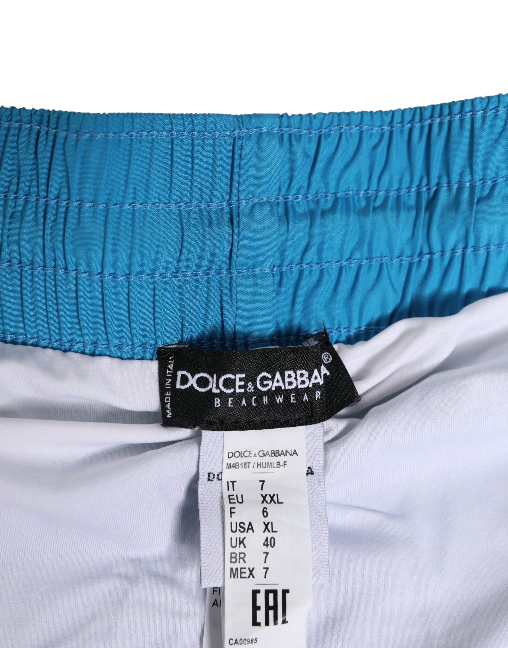 Blue Polyester Beachwear Men Shorts Swimwear