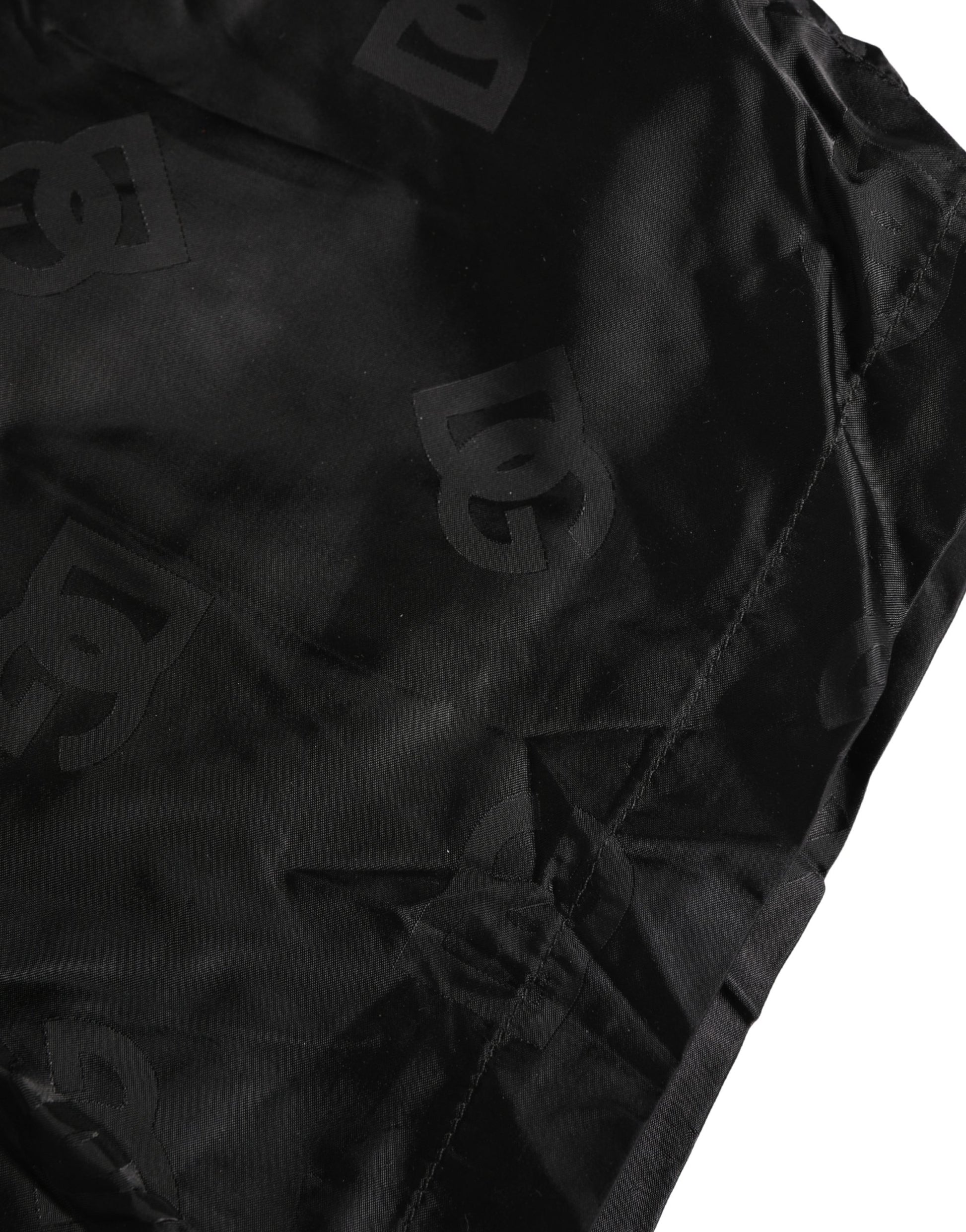 Black Logo Drawstring Beachwear Shorts Swimwear
