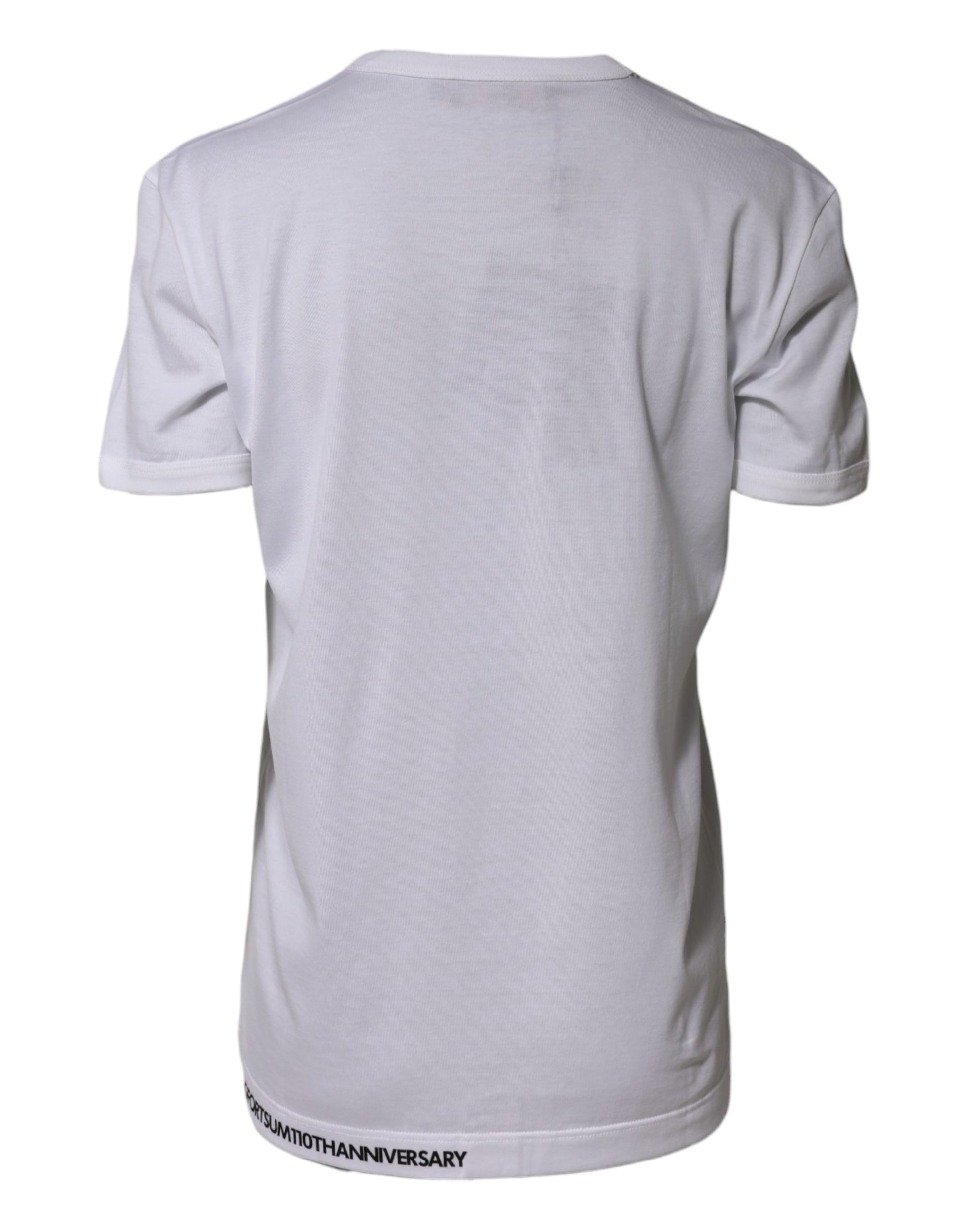 White DG Loves Moscow Print Cotton  T-shirt