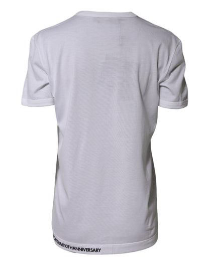 White DG Loves Moscow Print Cotton  T-shirt