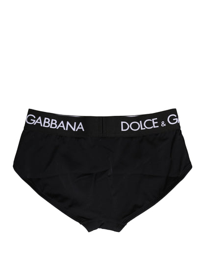 Black Nylon Stretch Coulotte Panty Underwear