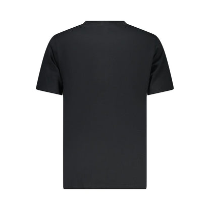 Black Cotton Men T-Shirt