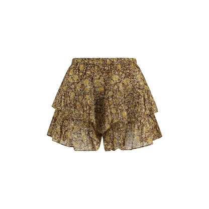 Bicolor Cotton Bermuda Shorts