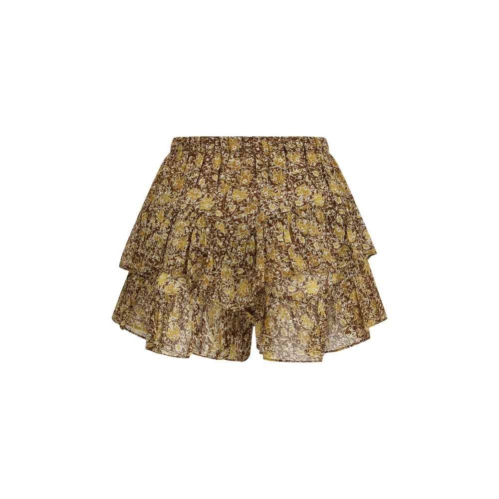 Bicolor Cotton Bermuda Shorts