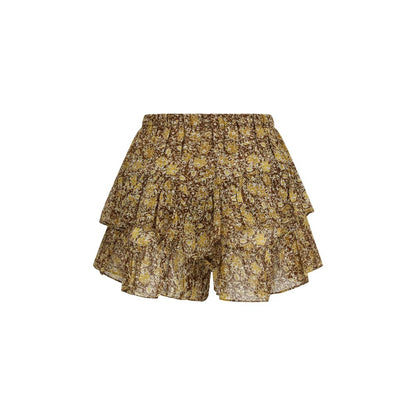 Bicolor Cotton Bermuda Shorts