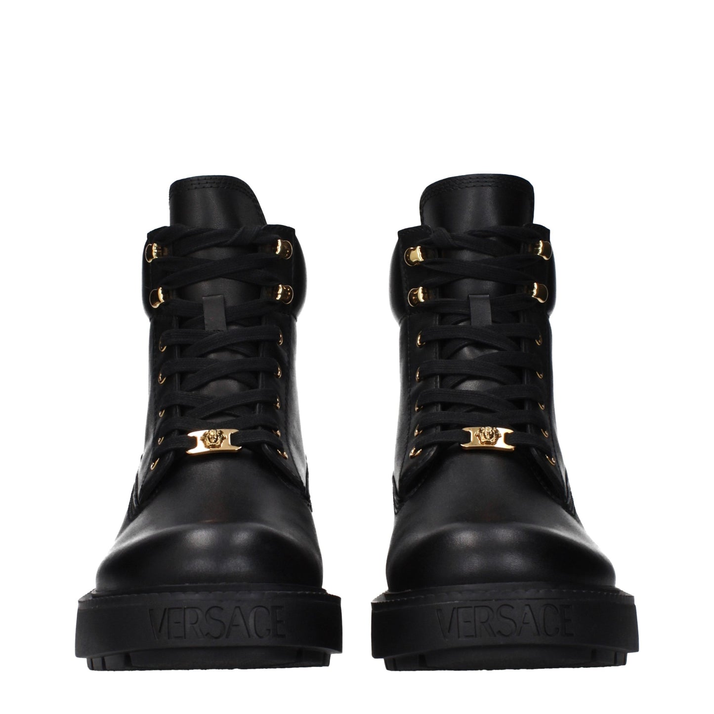 Black Leather Ankle Boots