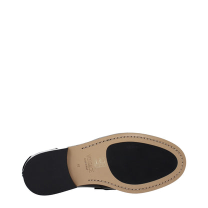 Black Leather Slip-On Loafers
