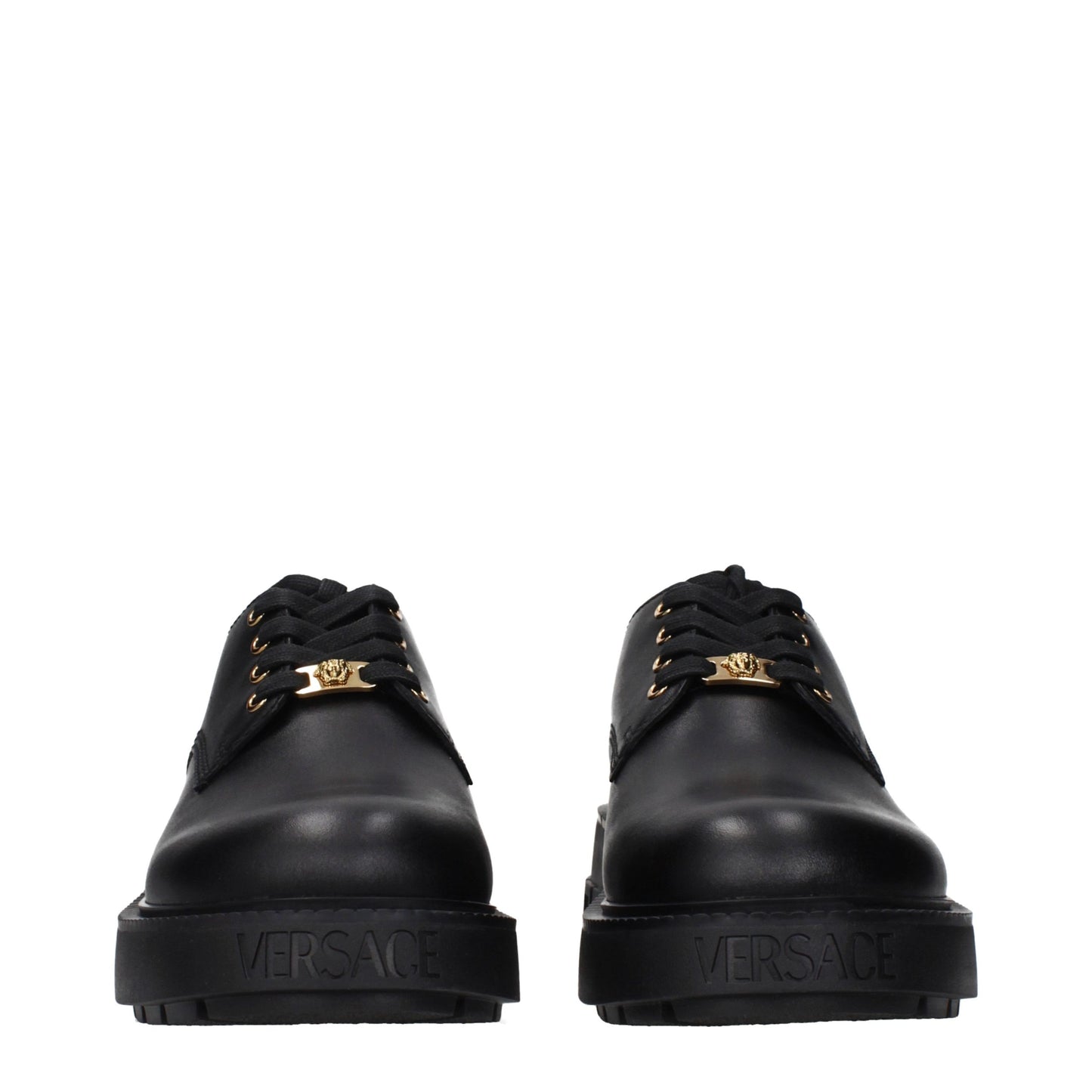 Black Leather Oxfords And Derbies