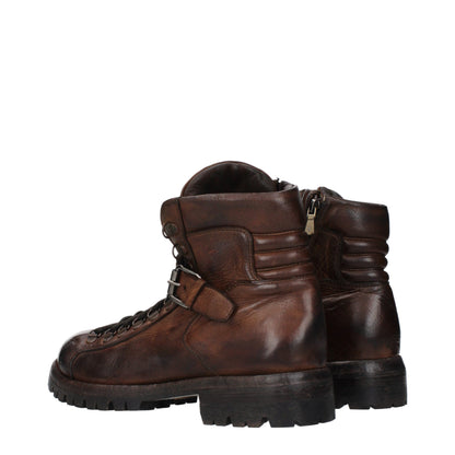 Brown Leather Ankle Boots