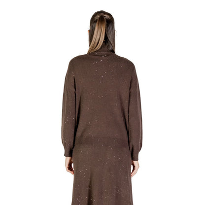 Brown Viscose Sweatshirt
