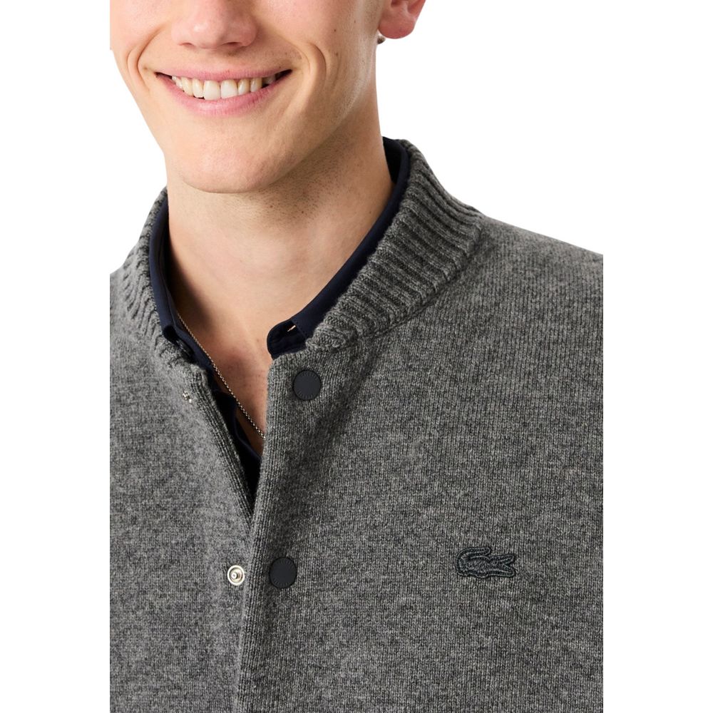 Gray Wool Cardigan