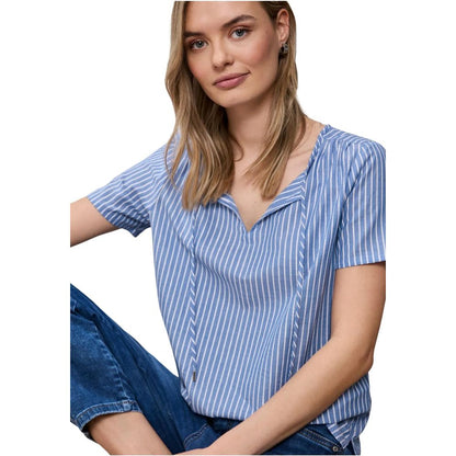 Blue Cotton Blouse