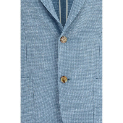 Blue Silk Blazer