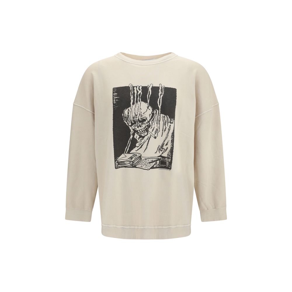 Beige Cotton Sweatshirt