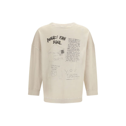 Beige Cotton Sweatshirt
