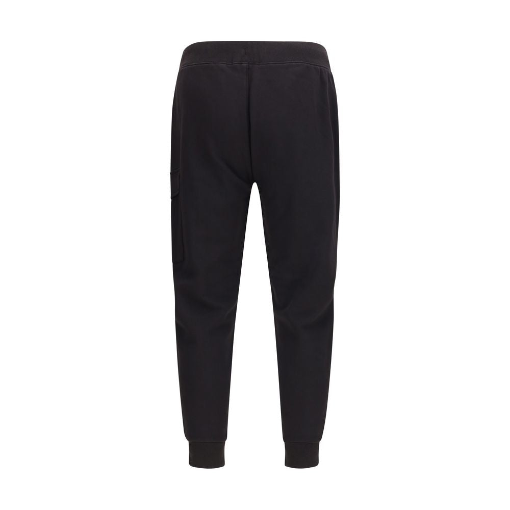 Black Cotton Cargo Pants