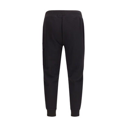 Black Cotton Cargo Pants