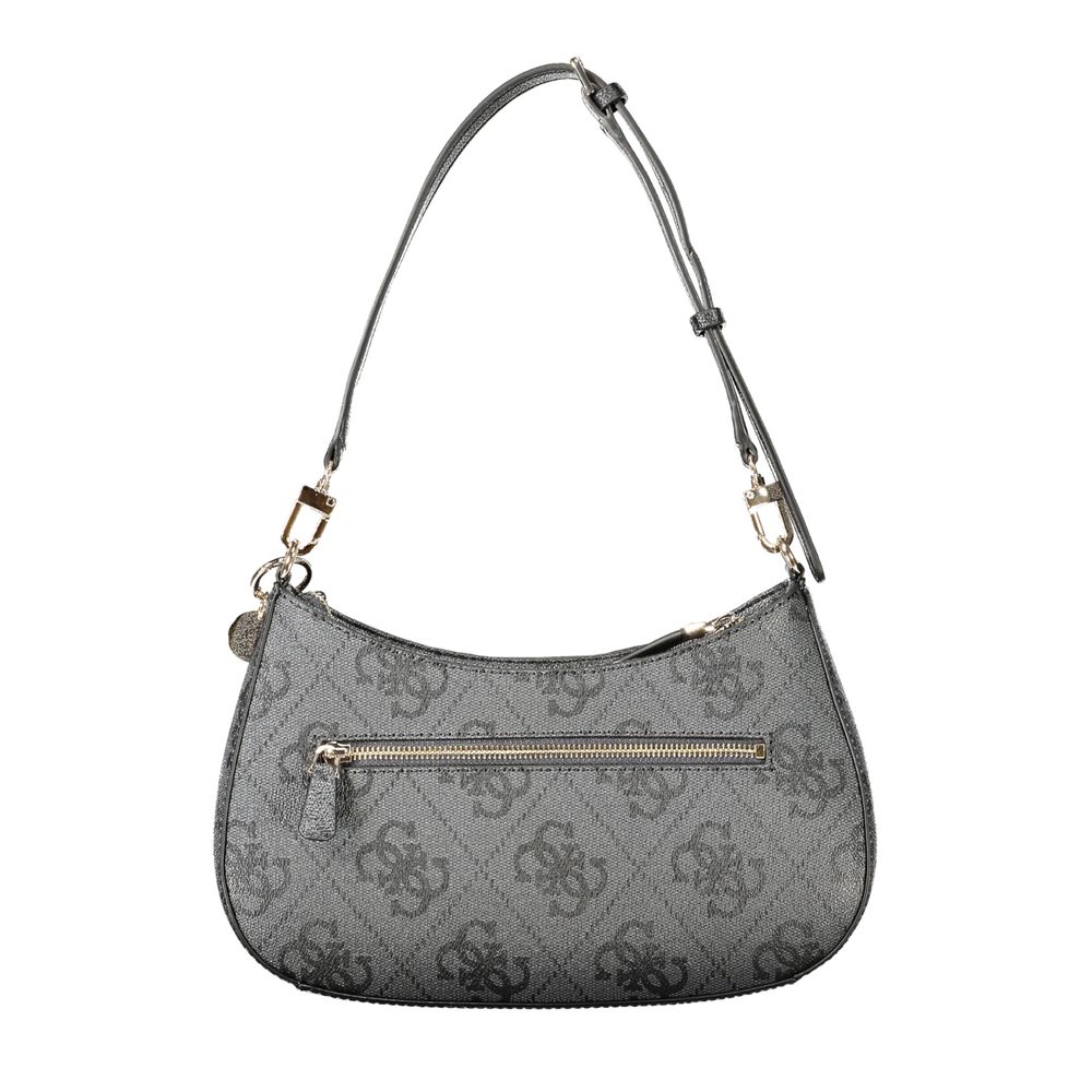 Black Polyurethane Women's Bag