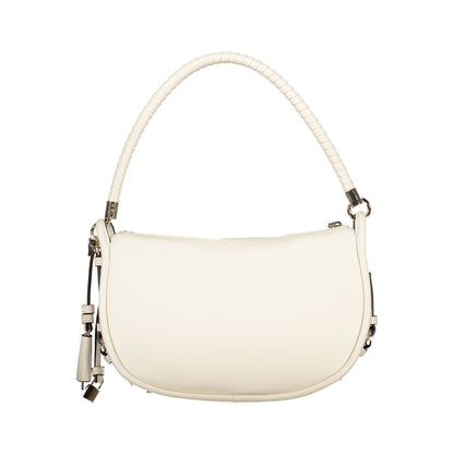 White Polyurethane Women's Handbag