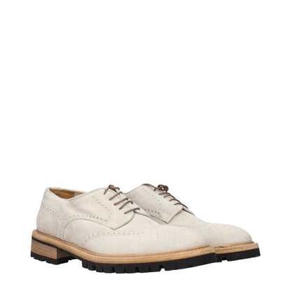 Gray Leather Oxfords And Derbies