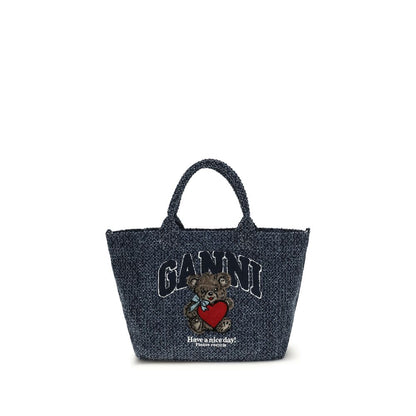 Blue Cotton Shoulder Bag