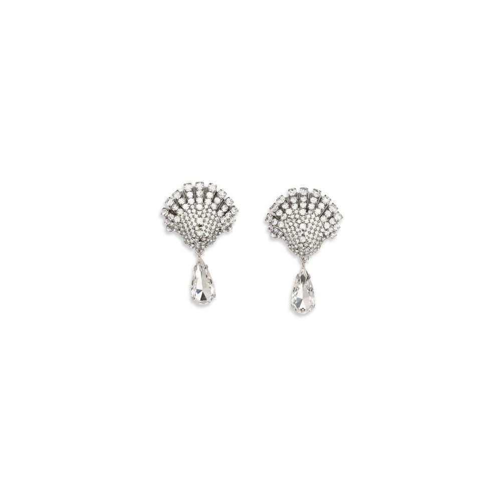 Silver Metal Earrings
