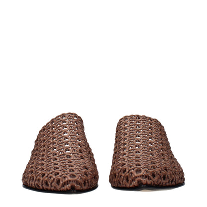 Brown Leather Slippers