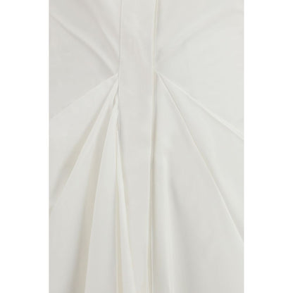White Cotton Casual Dress